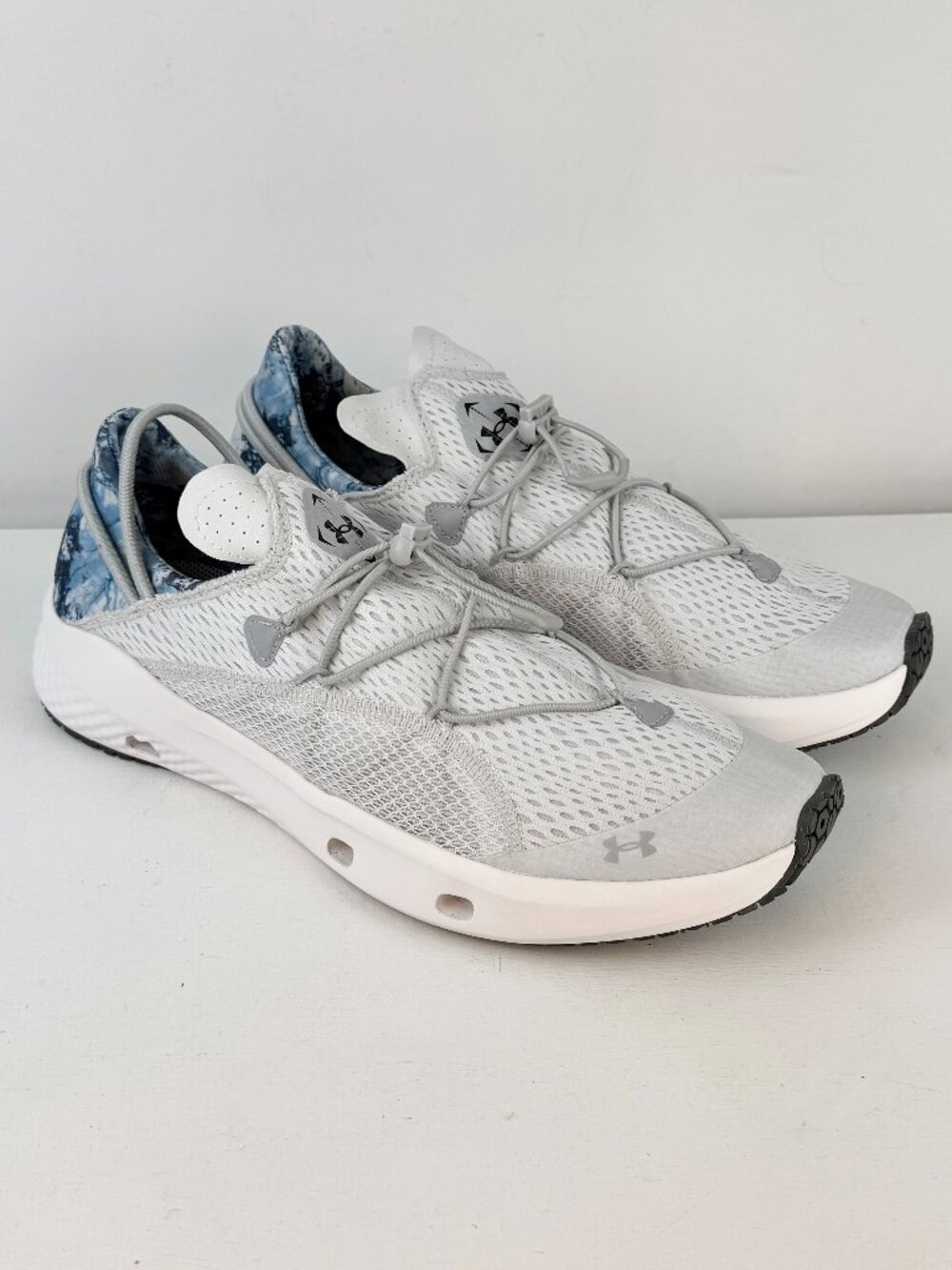 Men's 12 - Under Armour Charged Kilchis Gray Outdoor Fishing Shoes